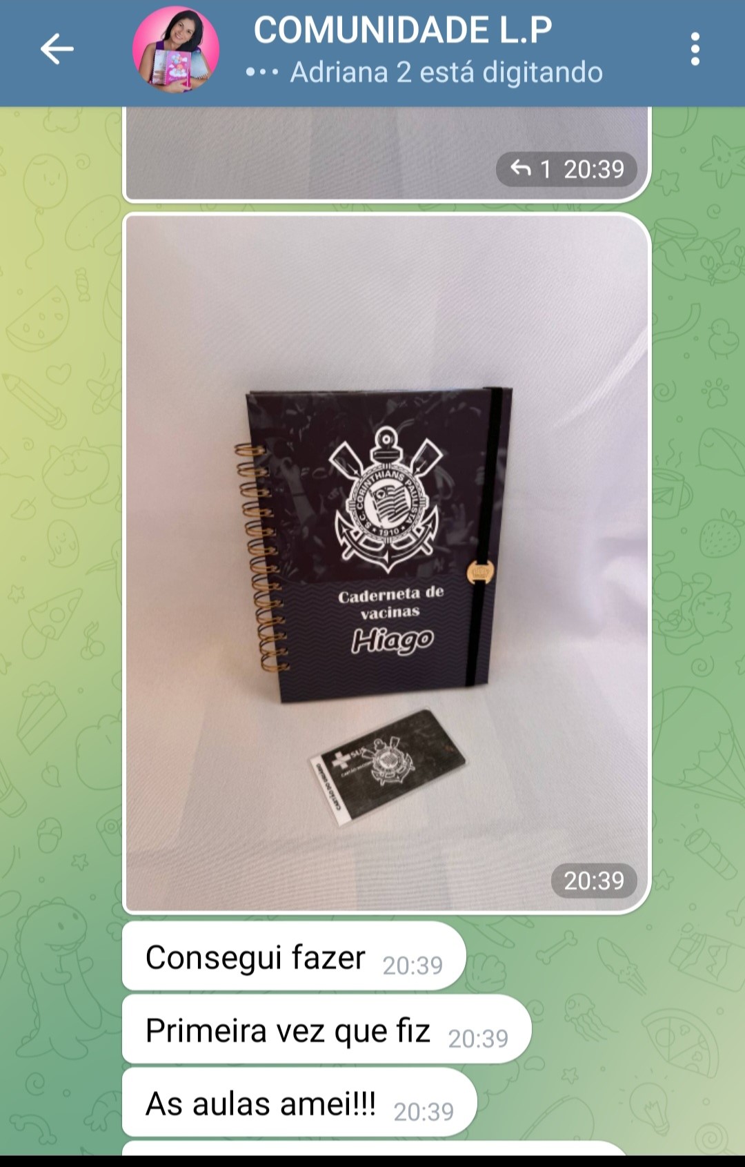 Resultado de aluna